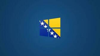 Windows Bosnian Flag Logo Wallpaper Blue By Edinev