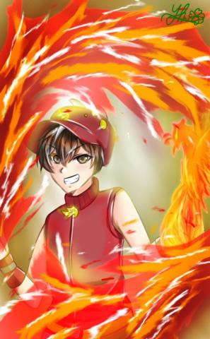 Yuki On Boboiboy Api Founf Phoenix His Strength