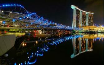 Resort Helix Bridge Desktop Wallpaper Background