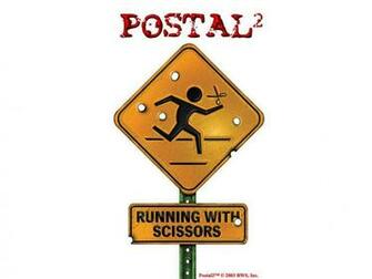 Scissors Funny Fun Running Game Postal With Wallpaper