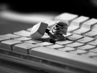Storm Trooper Escape Wallpaper Stock Photos