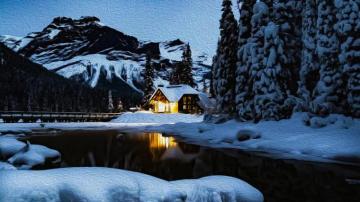 4k Cabin Wallpaper Background Image