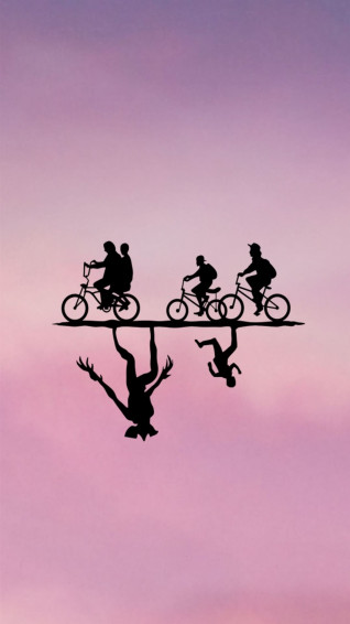Stranger Things Kawaii Cave iPhone Wallpaper