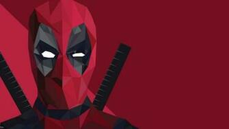 Low Poly Deadpool Wallpaper Top