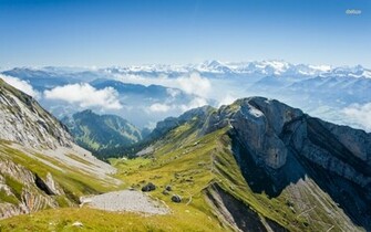 Breath Taking Mountain Range Wallpaper Nature