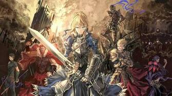 Fate Stay Night Wallpaper Anime Saber Gilgames Armor Knight Sword