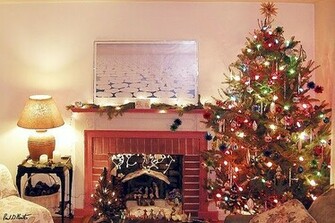 Christmas Fireplace Desktop Wallpaper Pictures