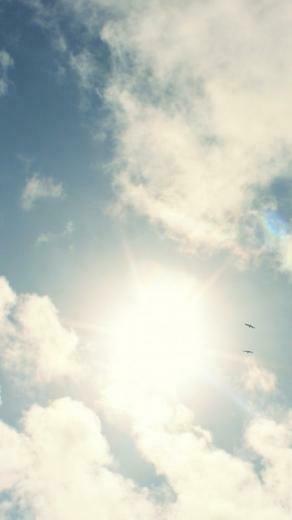 Sunny 20sky 20white 20clouds 20android 20wallpaper Jpg