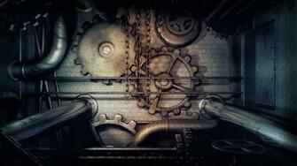 Steampunk Gears iPhone Wallpaper Pipes Chains