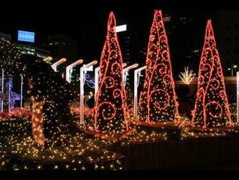 Christmas Lights Display Wallpaper No Desktop