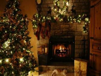 Christmas Fireplace Wallpaper Myideasbedroom
