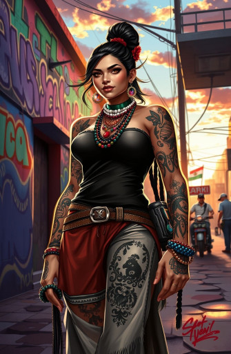 Mexican Gangster Girl Wallpaper