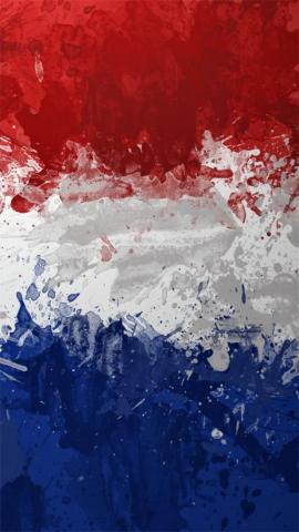 Netherlands Flag Abstract iPhone Wallpaper Original