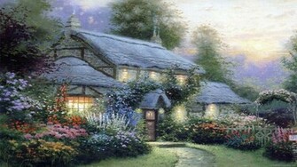 Thomas Kinkade Wallpaper HD Paintings Art