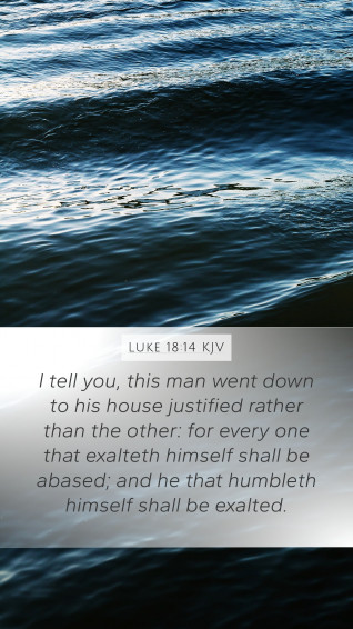 Luke Kjv Mobile Phone Wallpaper I Tell You This Man Went