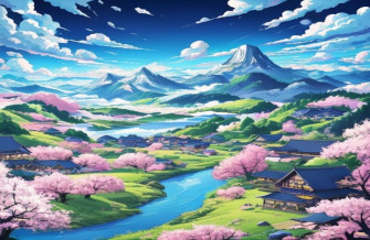 Cool Anime Landscape Wallpaper