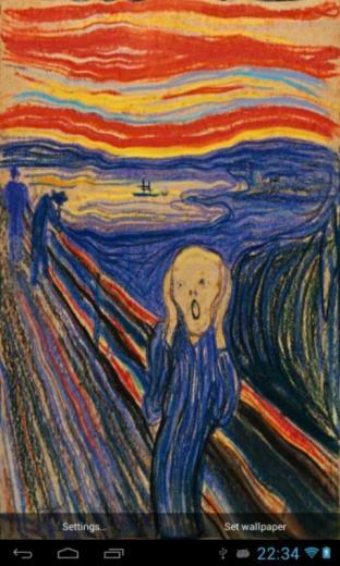 The Scream Wallpaper Edvard Munch With