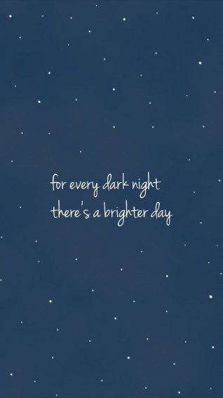 Midnight Navy Blue Stars Sky Brighter Day iPhone Background Lock