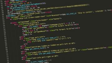 Code Html Dark Background Stock Photo Negativespace