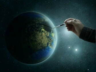 Very Beautiful 3d High Definition HD Colorful Earth Design Wallpaper