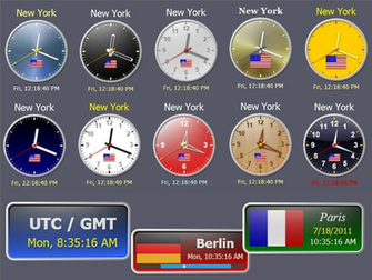 Free download Windows 7 Desktop Clock 24Hr World Clock Gadget [147x738 ...