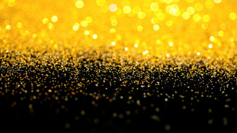 Gold And Black Glitter Wallpaper