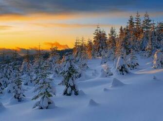 Sunset Snow Mountain