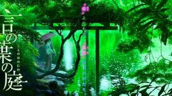 Lakes Umbrellas Girls The Garden Of Words Wallpaper