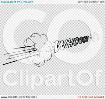 Clipart Of A Retro Black And White Pop Art Comic Styled Whoosh