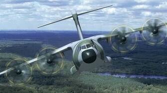 C130 Hercules Over A Forest Wallpaper