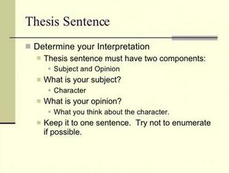 Writing Literary Analysis Essay