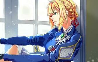 Wallpaper Art Pigtail Sad Window Brooch Egoist Sitting On