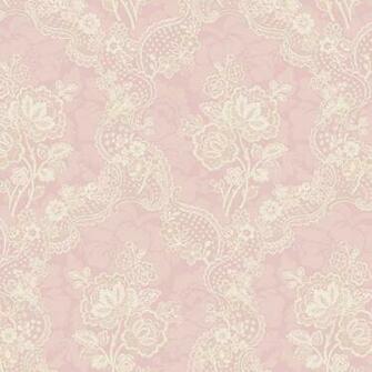 Pink Lace Floral Fairwinds Studio Wallpaper