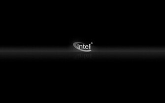 Intel Pentium Wallpaper Black Background With The White Logo
