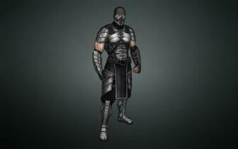 Wallpaper Mortal Kombat Ninja Smoke Black Background
