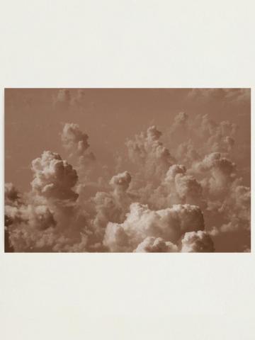 Dark Academia Aesthetic Brown Clouds Photographic Print By