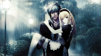 Loving Cute Anime Couple HD Wallpaper