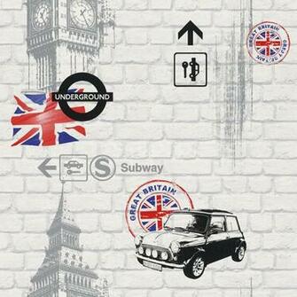 Rasch London Underground Wallpaper