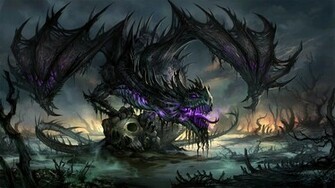 Purple Dragon Wallpaper
