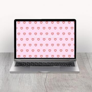 Valentine S Day Hearts Wallpaper For Desktop Mac Computer