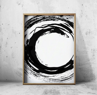 Black And White Prints Abstract Art Wallpaper