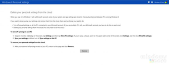 Delete All The Synced Windows Rt Settings From Microsoft Account