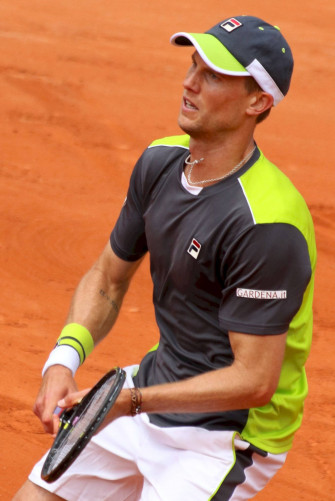 Andreas Seppi Playing In Clay Court Wallpaper