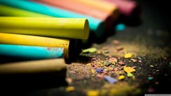 Colored Chalk 4k HD Desktop Wallpaper For Ultra Tv Dual