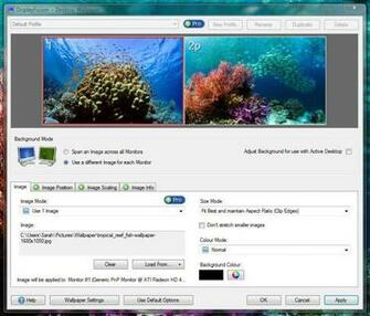 Paid Version Of Displayfusion Offers Both Multiple Monitor Wallpaper