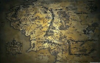Map Of Middle Earth Wallpaper