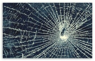 Broken Glass Wallpaper Corners