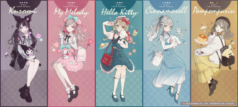 Anime Sanrio Kitty Kuromi Cinnamoroll My Melody Pom Purin