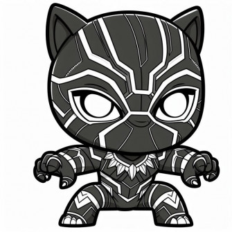 Cute Black Panther Wallpaper