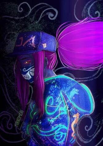 Kda Popstar Akali Lol Fanart By Yurikomori Wallpaper And